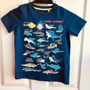Shark Alphabet Blue T-Shirt